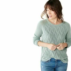 Sonoma Goods For Life Wave Stitch Crewneck Sweater